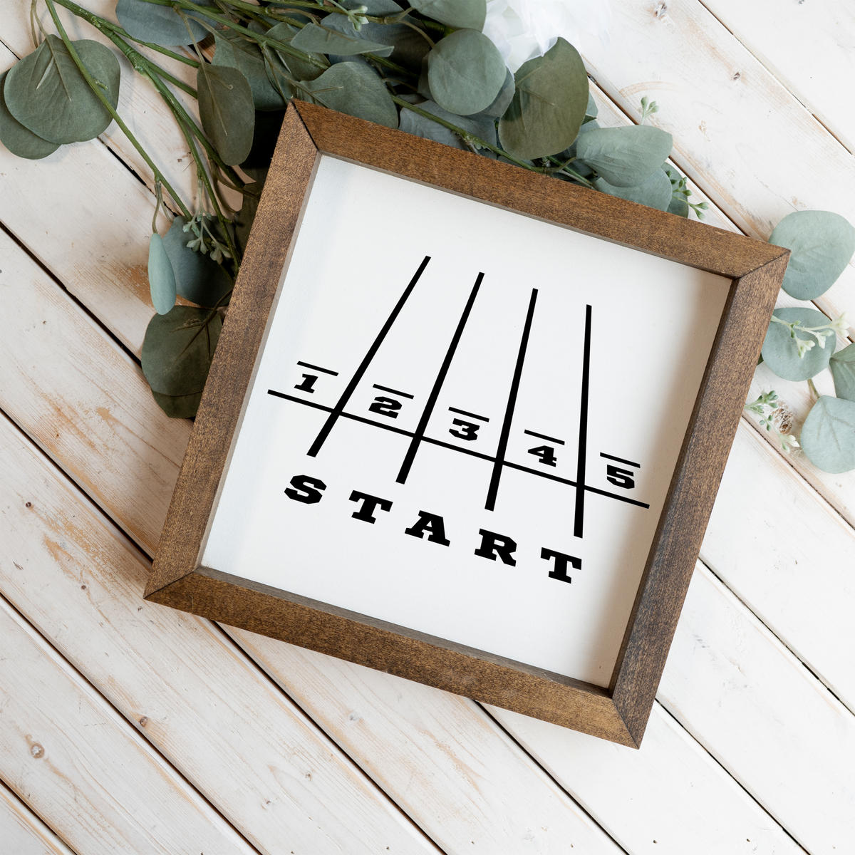 Track and Field Wall Art, Running Track Start Line Sign, Track Runner Room Decor, Sports Wall Art, Track Athlete Gift, Framed Sign