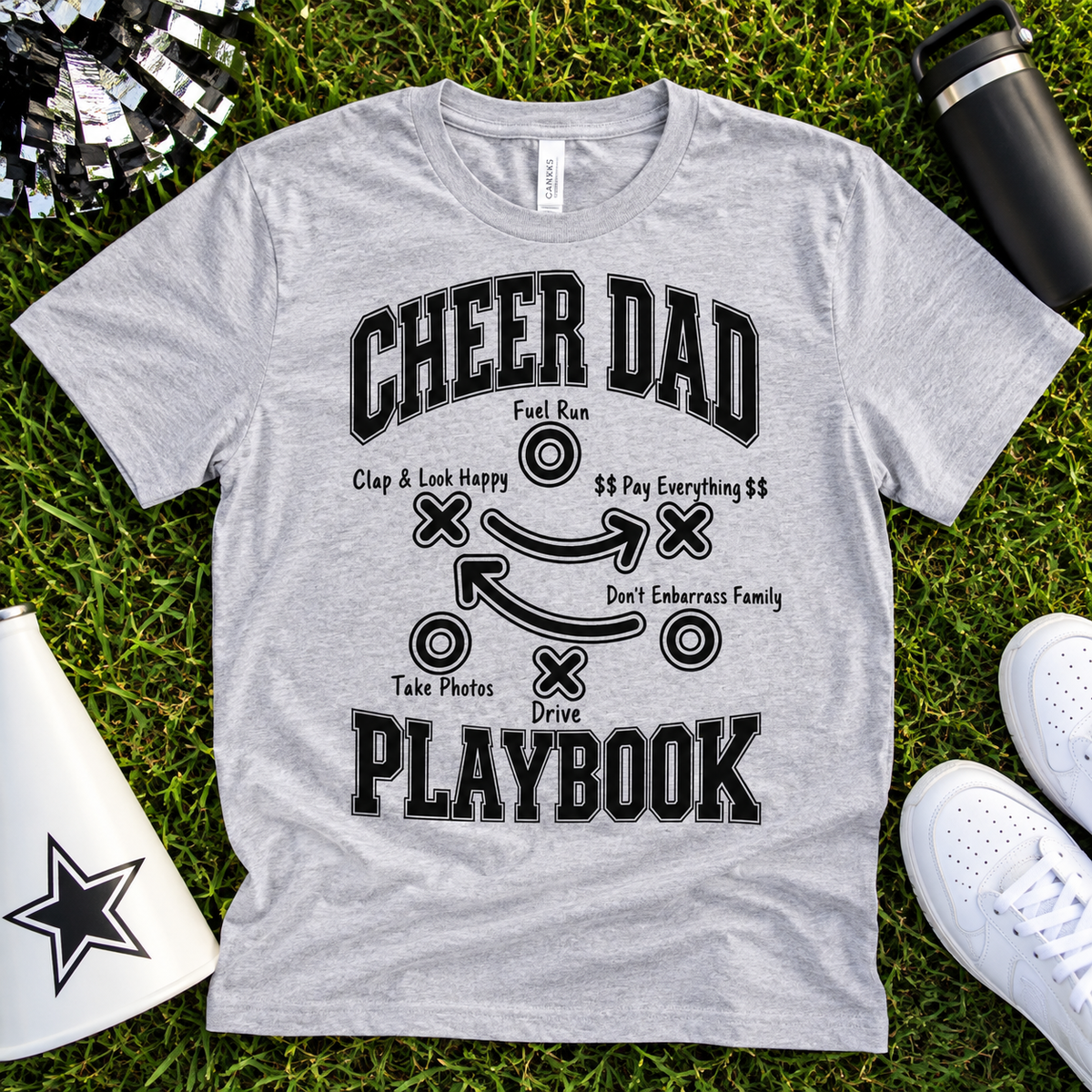 Cheer Dad Playbook Shirt