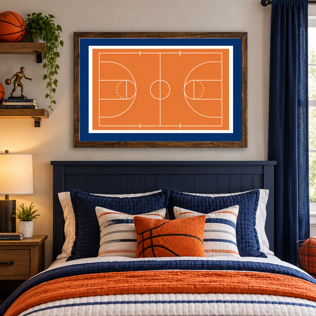 Basketball Court Wall Art