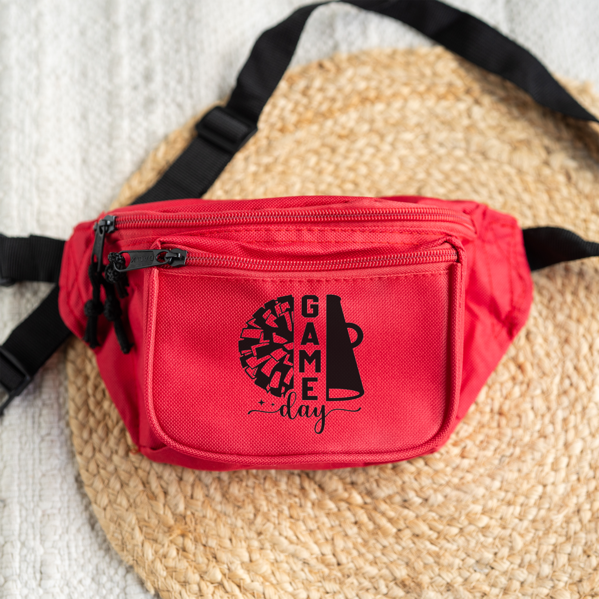 Game Day Cheer Fanny Pack with Adjustable Strap, Cheer Team Gifts Fanny Packs for Cheer Teams, Perfect for Travel and Outdoor Adventures