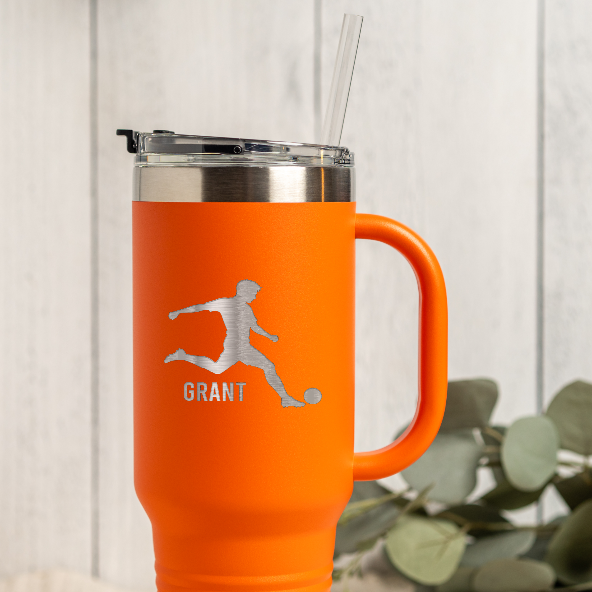 40oz Soccer Tumbler - Personalized Design