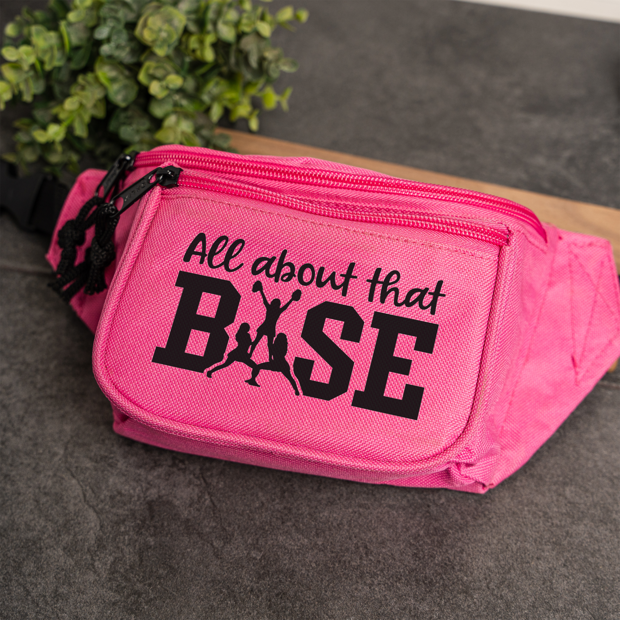 Its All About That Base Cheer Fanny Pack, Cheer Team Gifts Fanny Packs, Hands-Free Waist Bag, Adjustable Belt