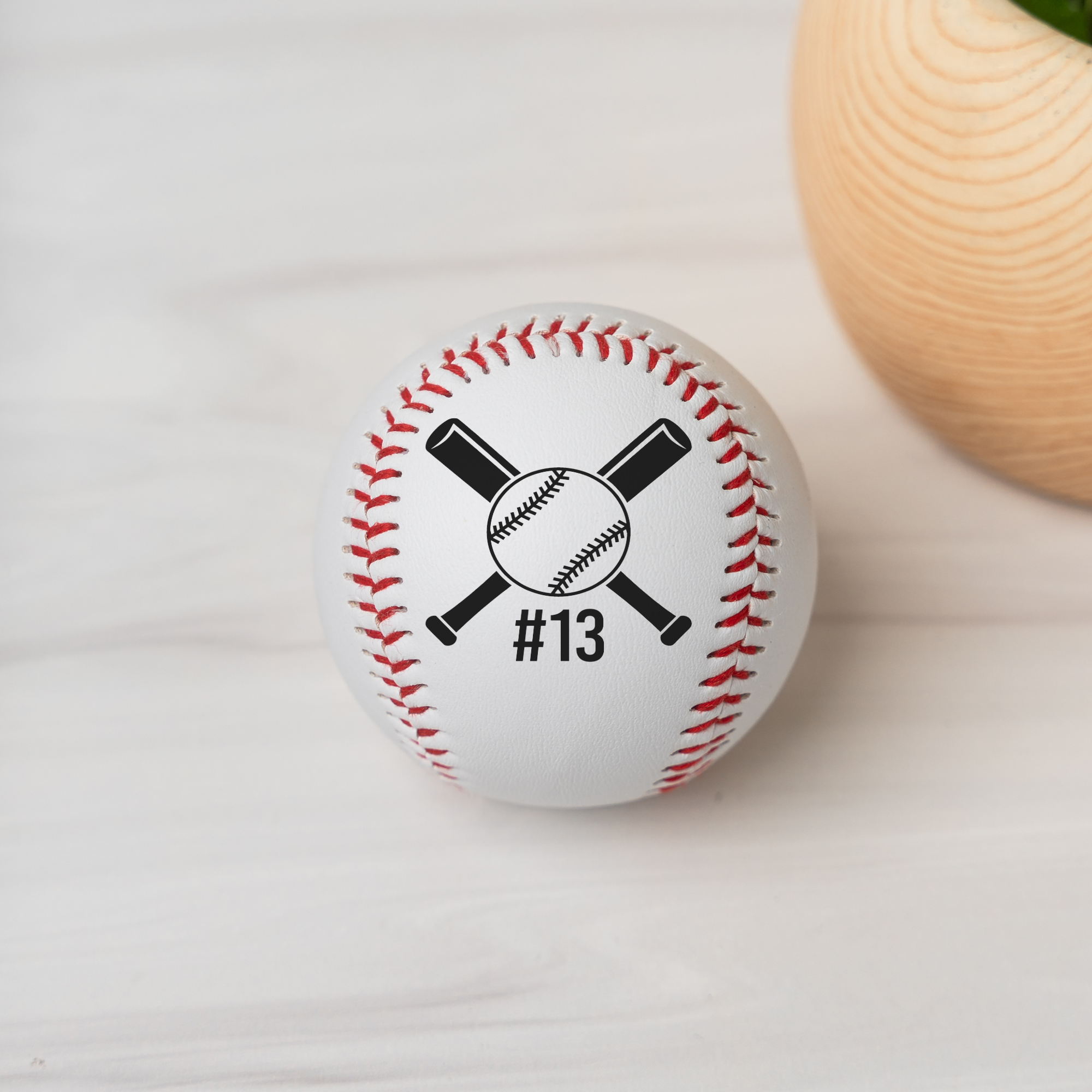 Personalized Baseball with Number | Custom Player Gift | Baseball Team Gift | Senior Night Keepsake | Coach Gift | Baseball Fan Gift | Custom Sports Gift