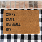 Funny Baseball Doormat