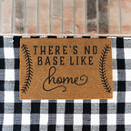 There's No Base Like Home Doormat