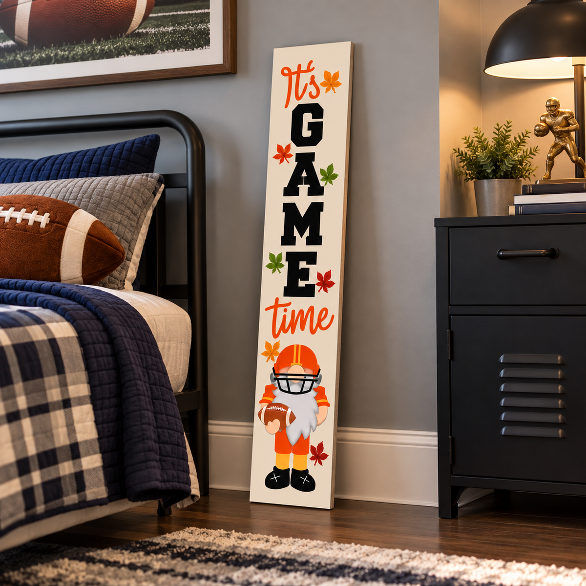 Football Fall Porch Sign