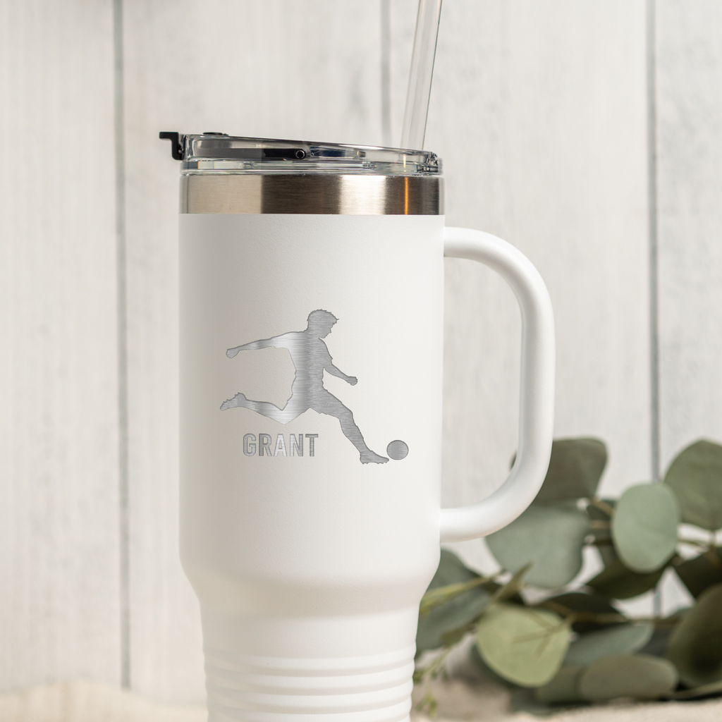 40oz Soccer Tumbler - Personalized Design