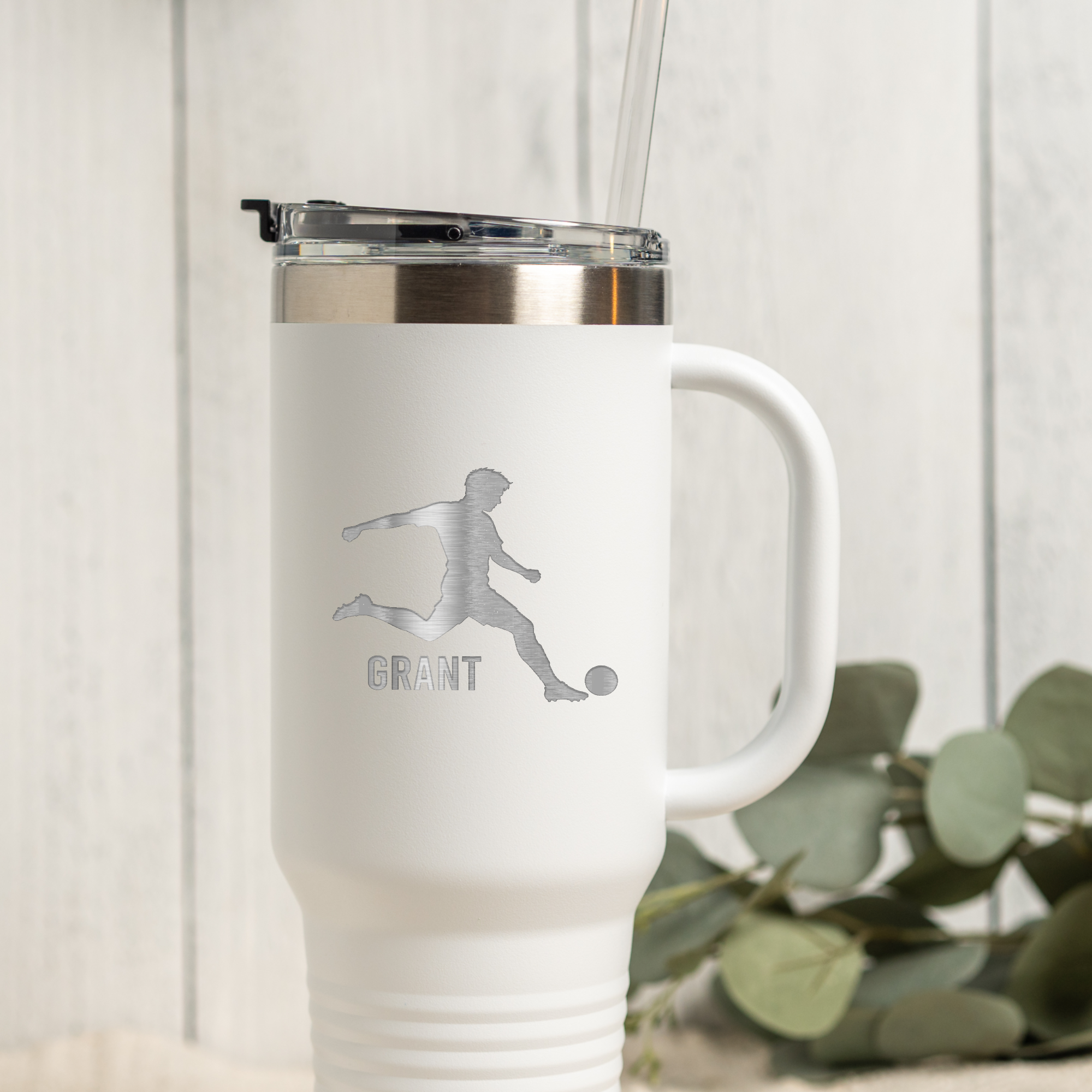 40oz Soccer Tumbler - Personalized Design
