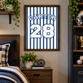 Personalized Jersey Wall Art