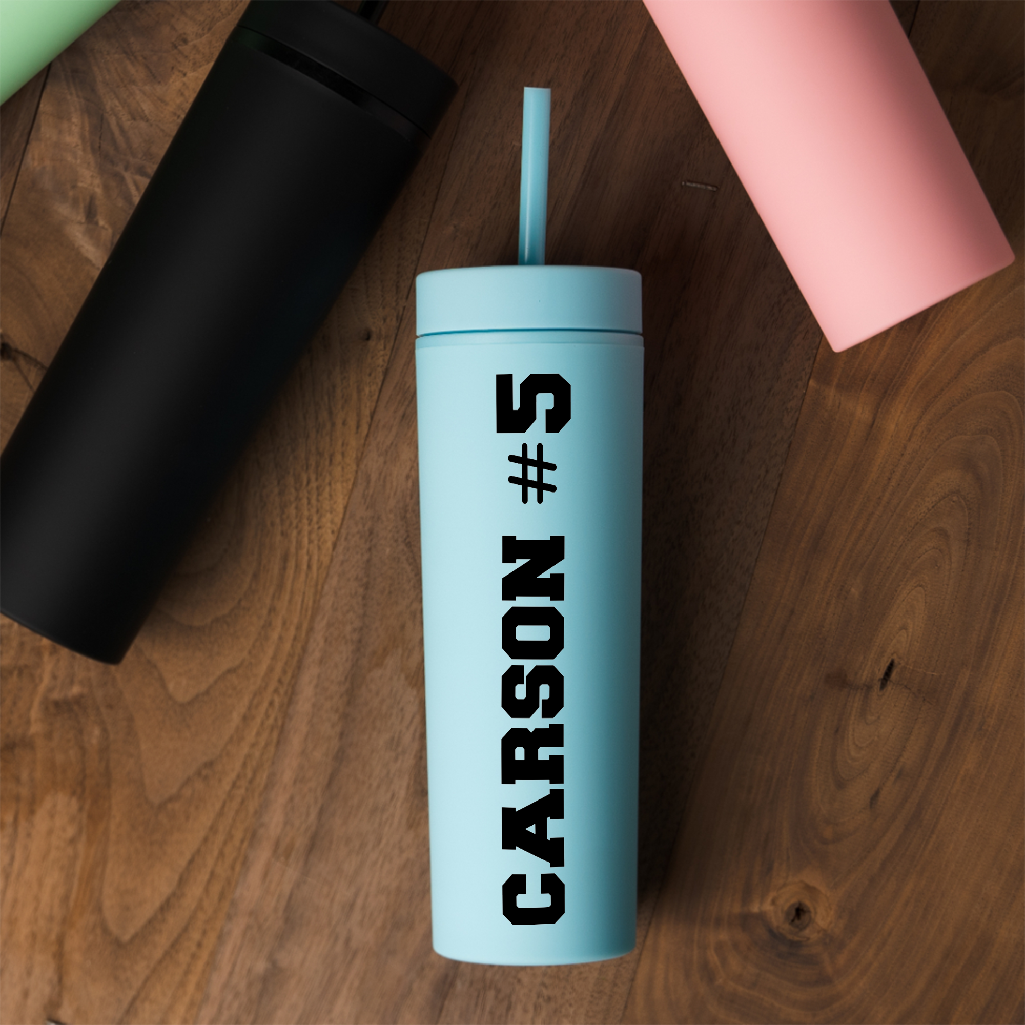 16oz Acrylic Tumbler with Name and Number