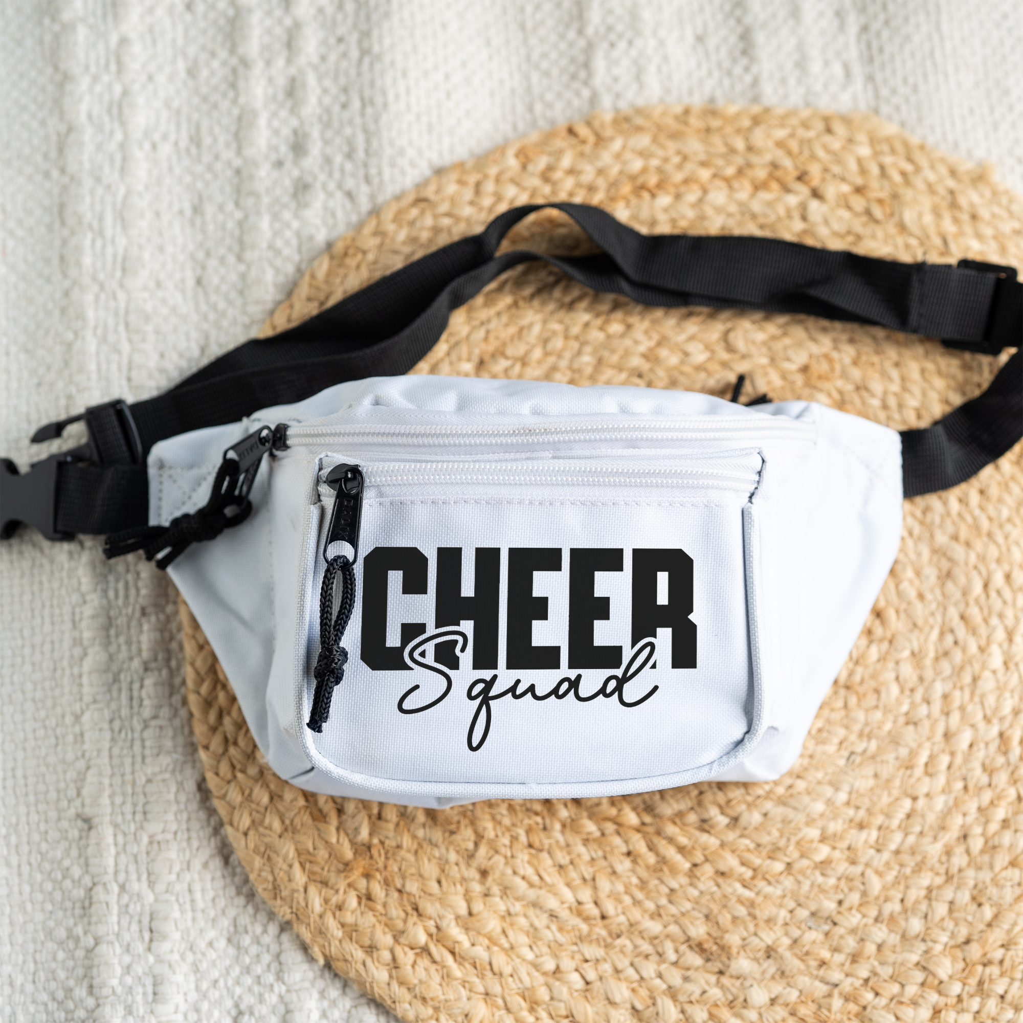 Stylish Fanny Pack for Cheer Teams, Cheer Team Gifts, Fanny Pack, Adjustable Waist Bag with Zipper, Lightweight and Durable