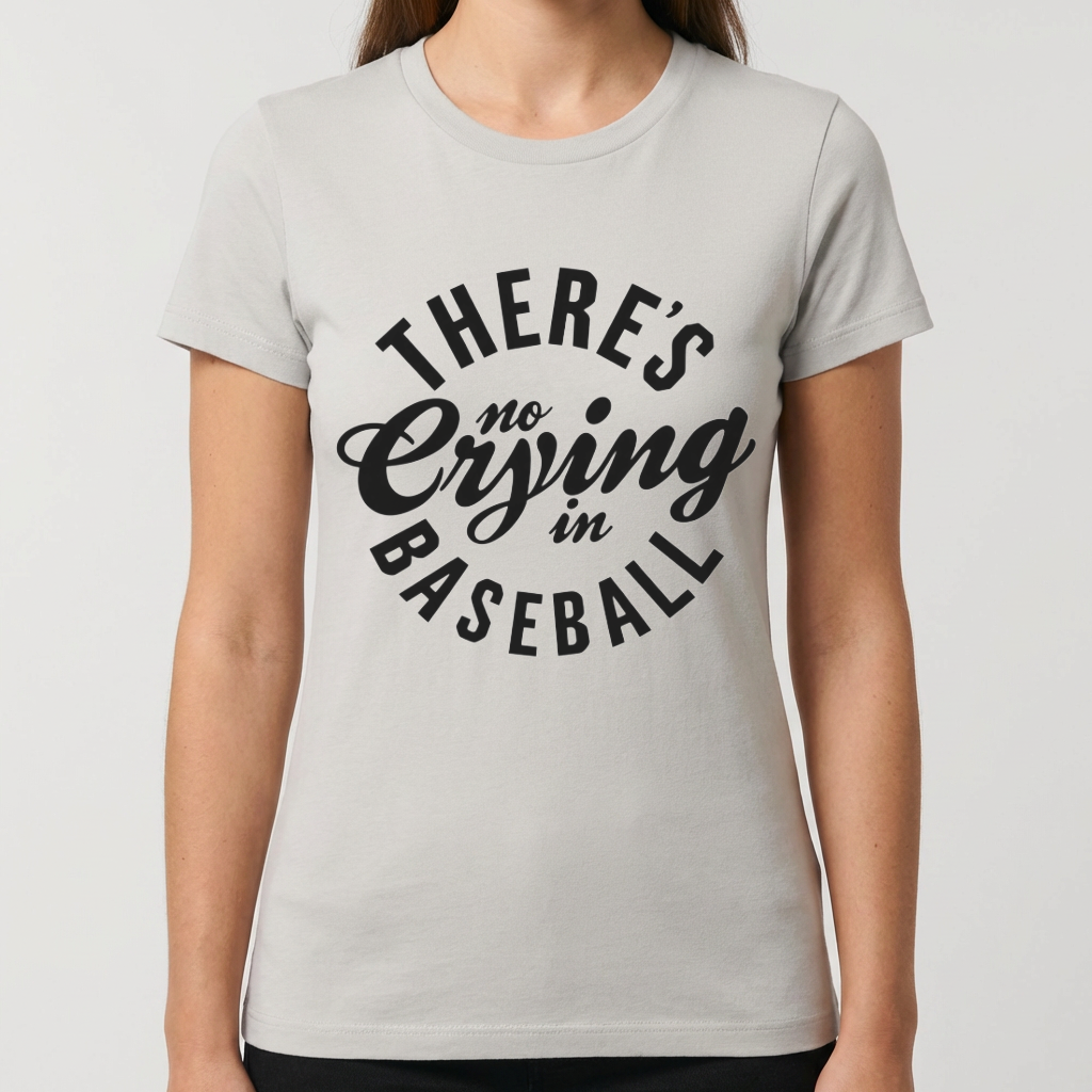 There’s No Crying in Baseball Shirt, Funny Baseball T Shirt, Baseball Fan Tee, Game Day Shirt, Baseball Lover Gift, Sports Mom Baseball Tee