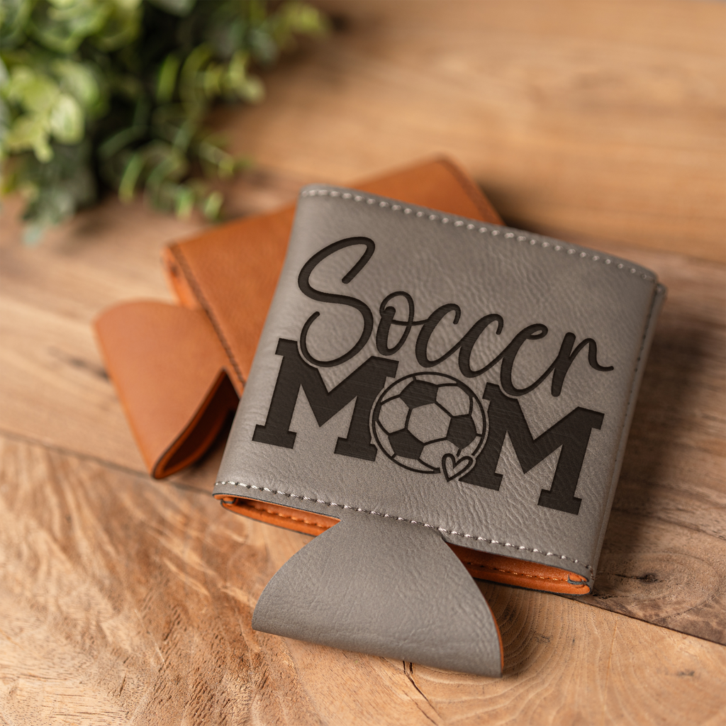 Soccer Mom Leather Beverage Holder