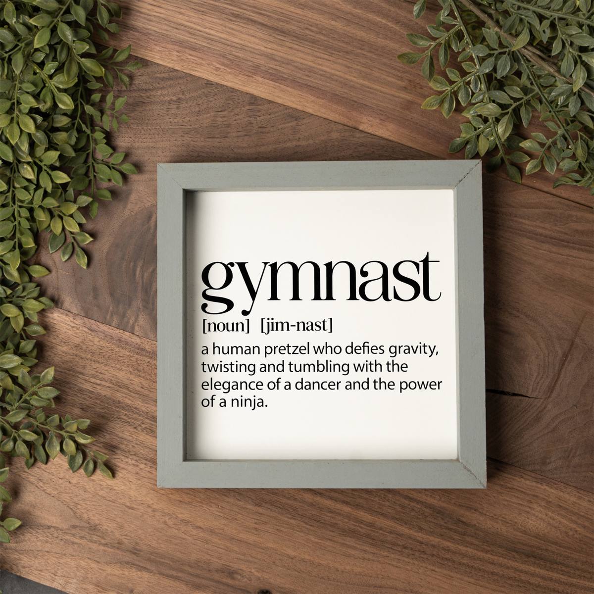 Gymnast Wall Art, Funny Gymnast Definition Sign, Gymnastics Room Decor, Gymnast Gift, Girls Gymnastics Bedroom Decor, Coach Gift