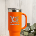 Personalized Baseball Tumbler 40oz, Custom Sports Gift, Insulated Drinkware