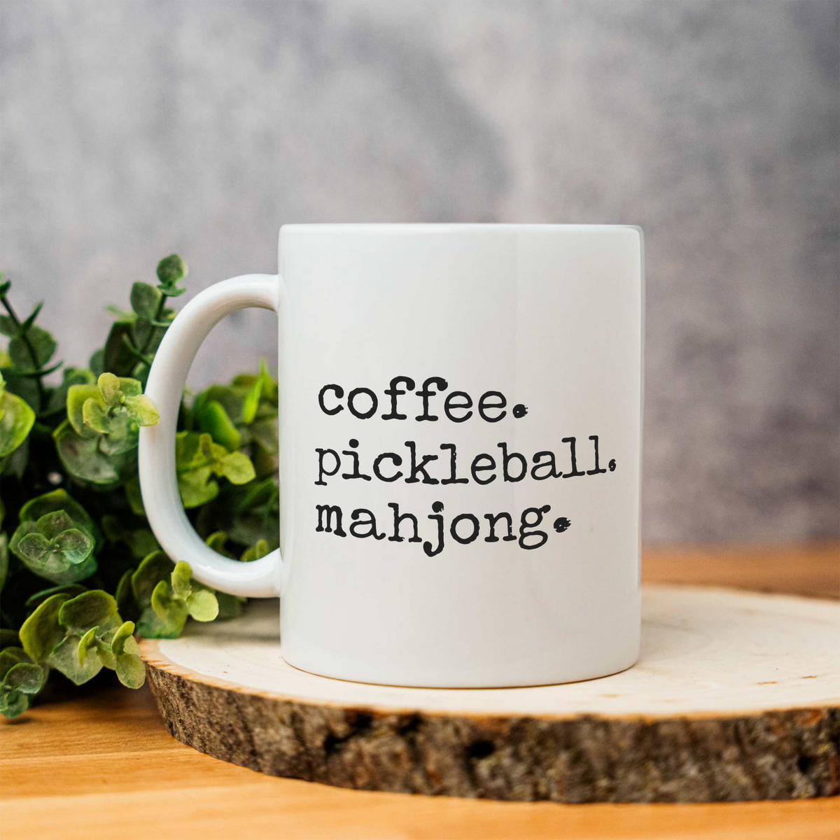 Coffee Pickleball Mahjong Mug, Pickleball Lover Gift, Mahjong Coffee Cup, Funny Hobby Mug, Pickleball and Mahj Gift, Game Day Coffee Mug