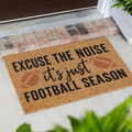 Football Doormat, Football Season Welcome Mat, Funny Game Day Doormat, Football Lover Gift, Sports Front Door Mat, Fall Porch Decor