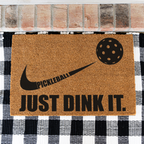 Just Dink It Pickleball Coir Doormat
