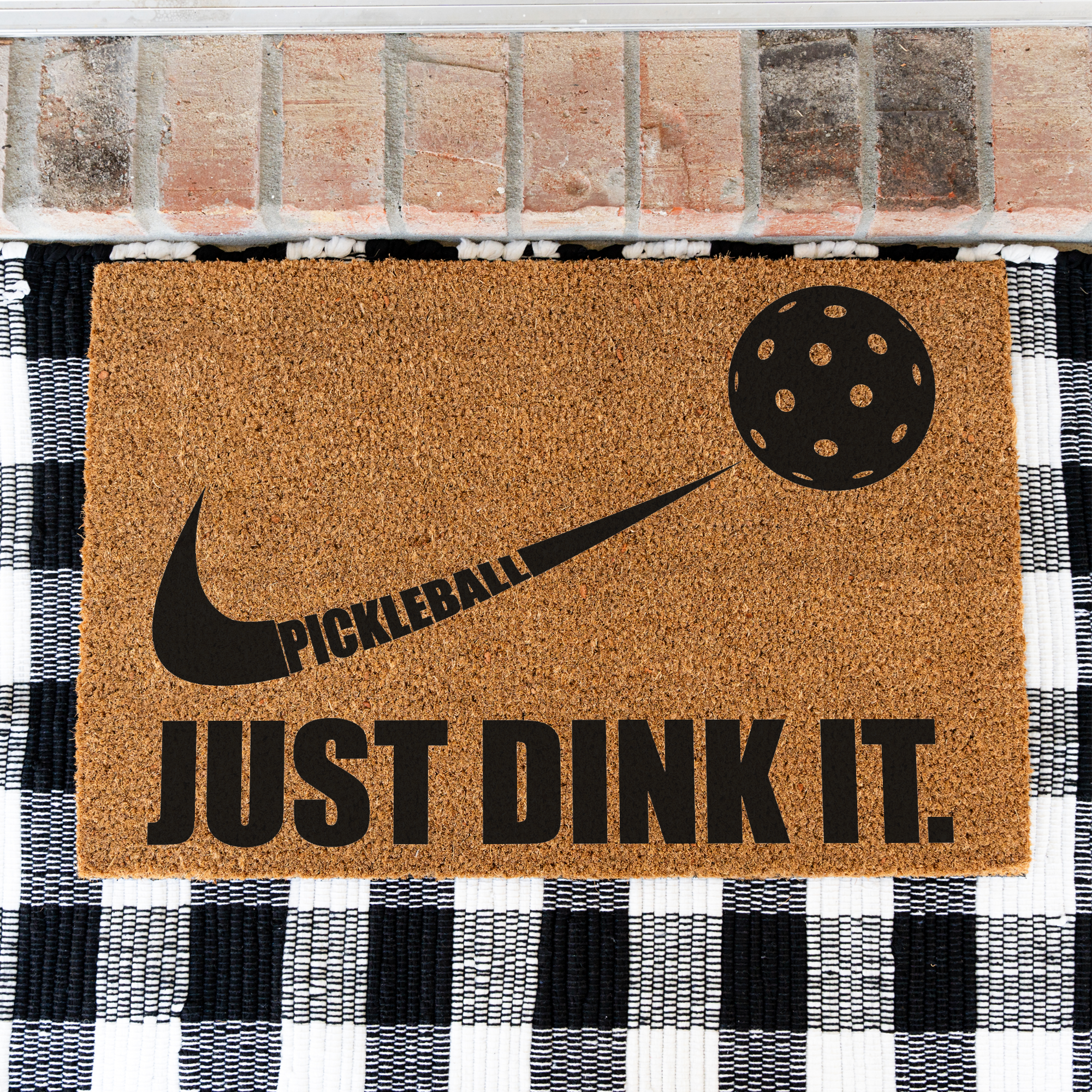 Just Dink It Pickleball Coir Doormat