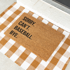 Funny Baseball Doormat