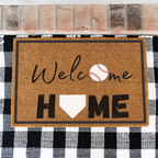 Welcome Home Baseball Doormat