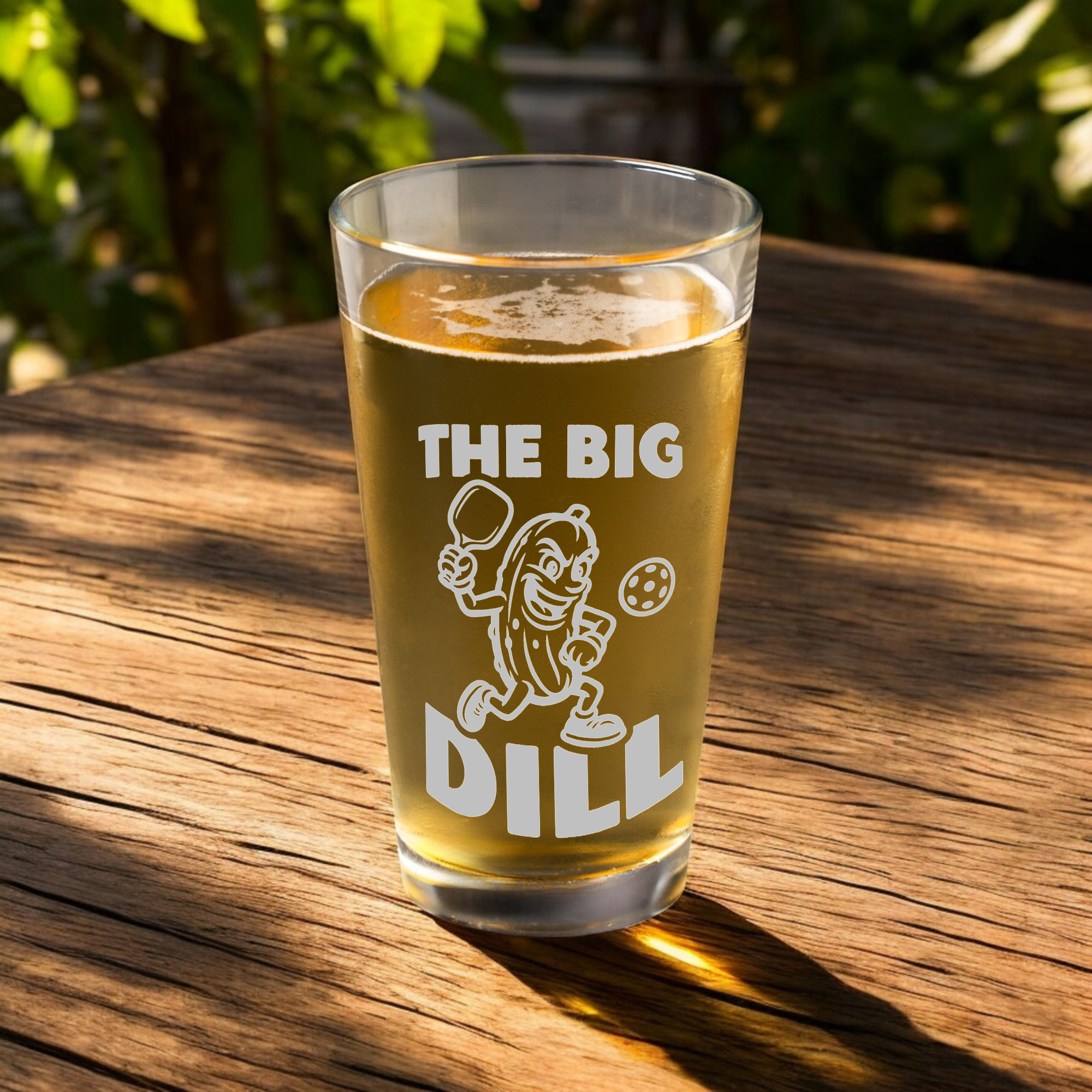 Funny Pickleball Beer Glass Gift