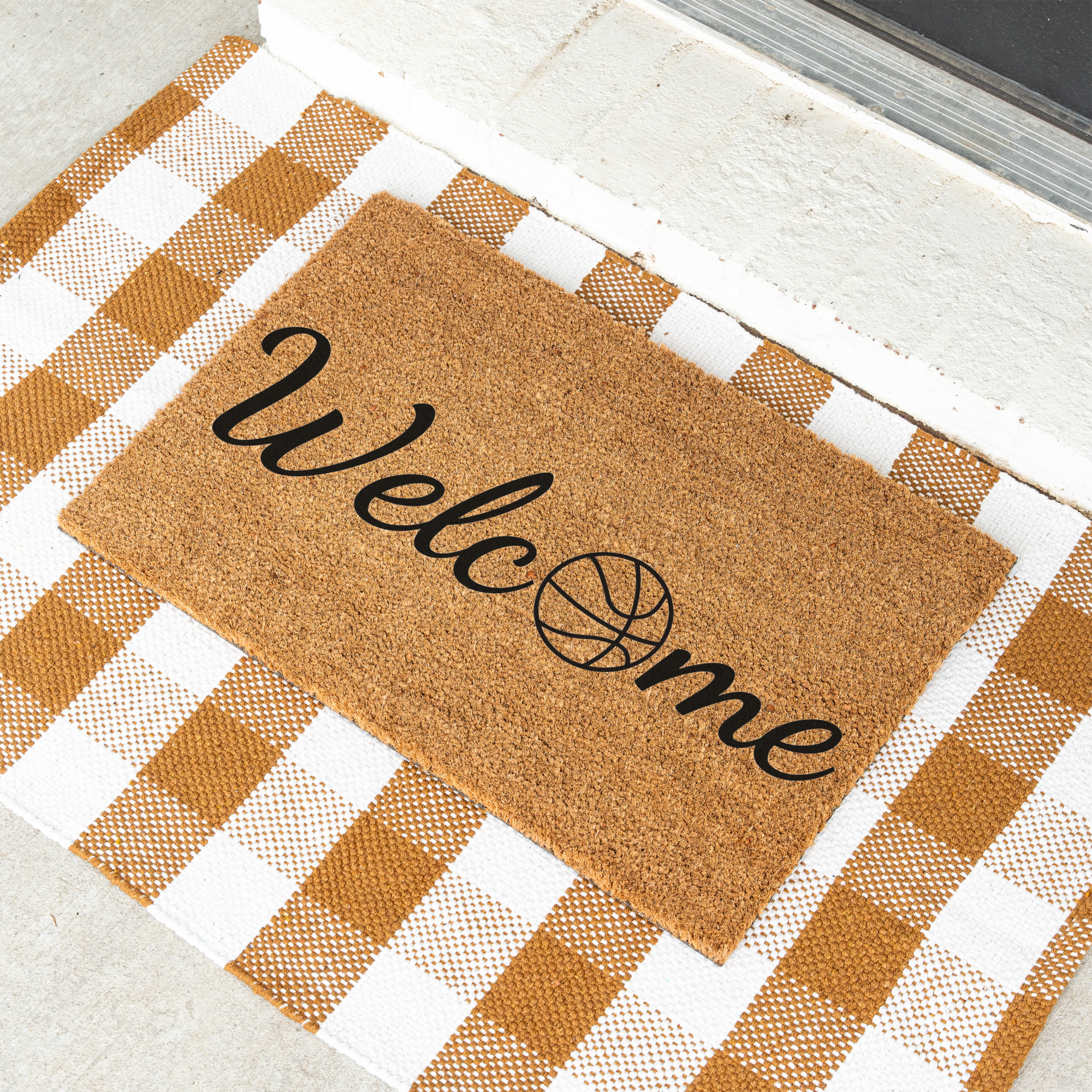 Basketball Welcome Mat