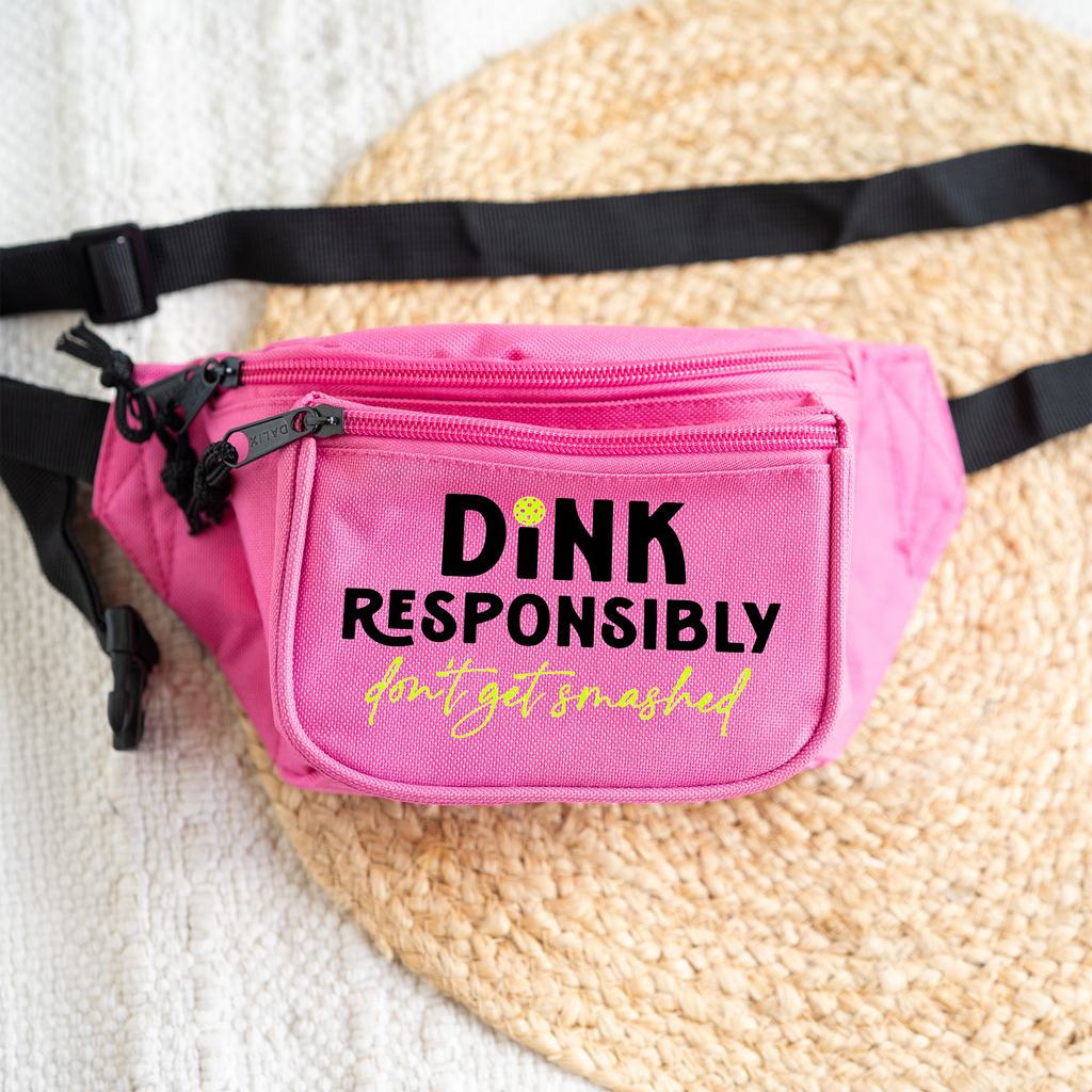 Dink Responsibly Pickleball Belt Bag