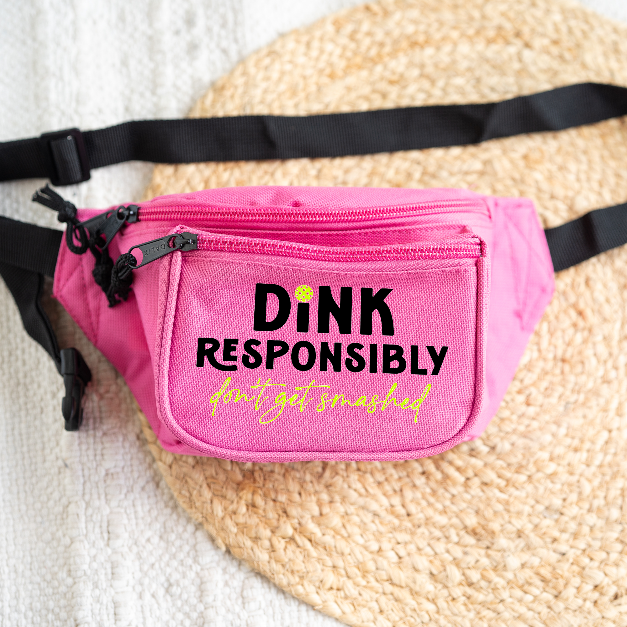 Dink Responsibly Pickleball Belt Bag