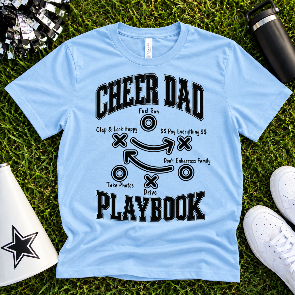 Cheer Dad Playbook Shirt