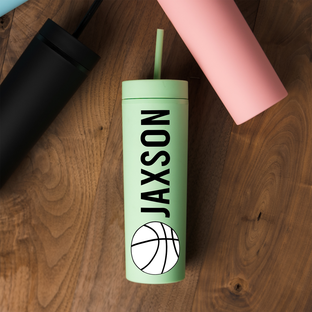 Personalized Basketball Tumbler, Custom Player Name Cup, Basketball Player Gift, Sports Water Bottle, Team Gift for Athlete