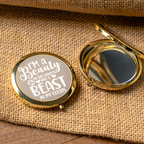 I'm a Beauty in the Streets, Beast in My Cleats Compact Mirror