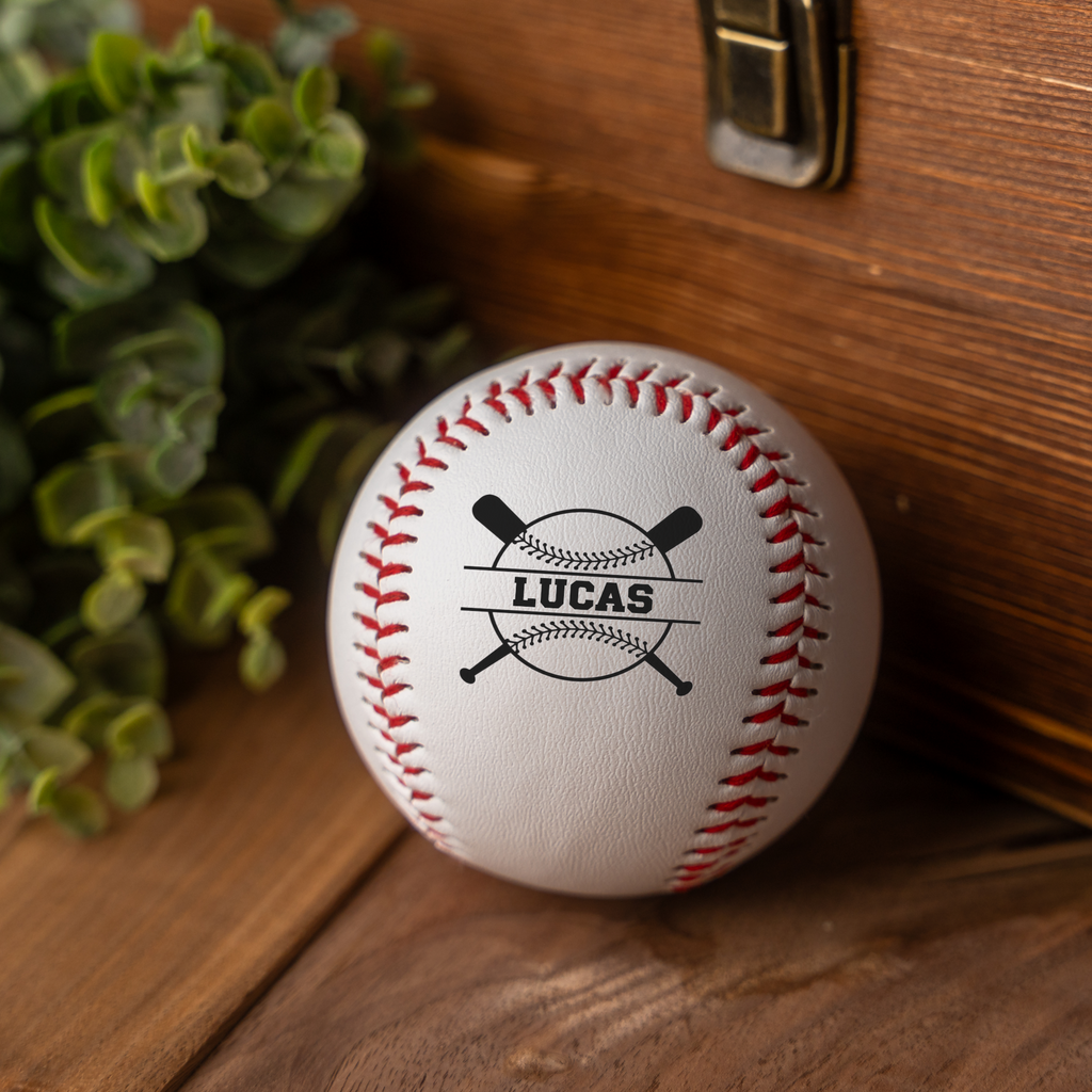 Personalized Premium Baseball with Monogram Design