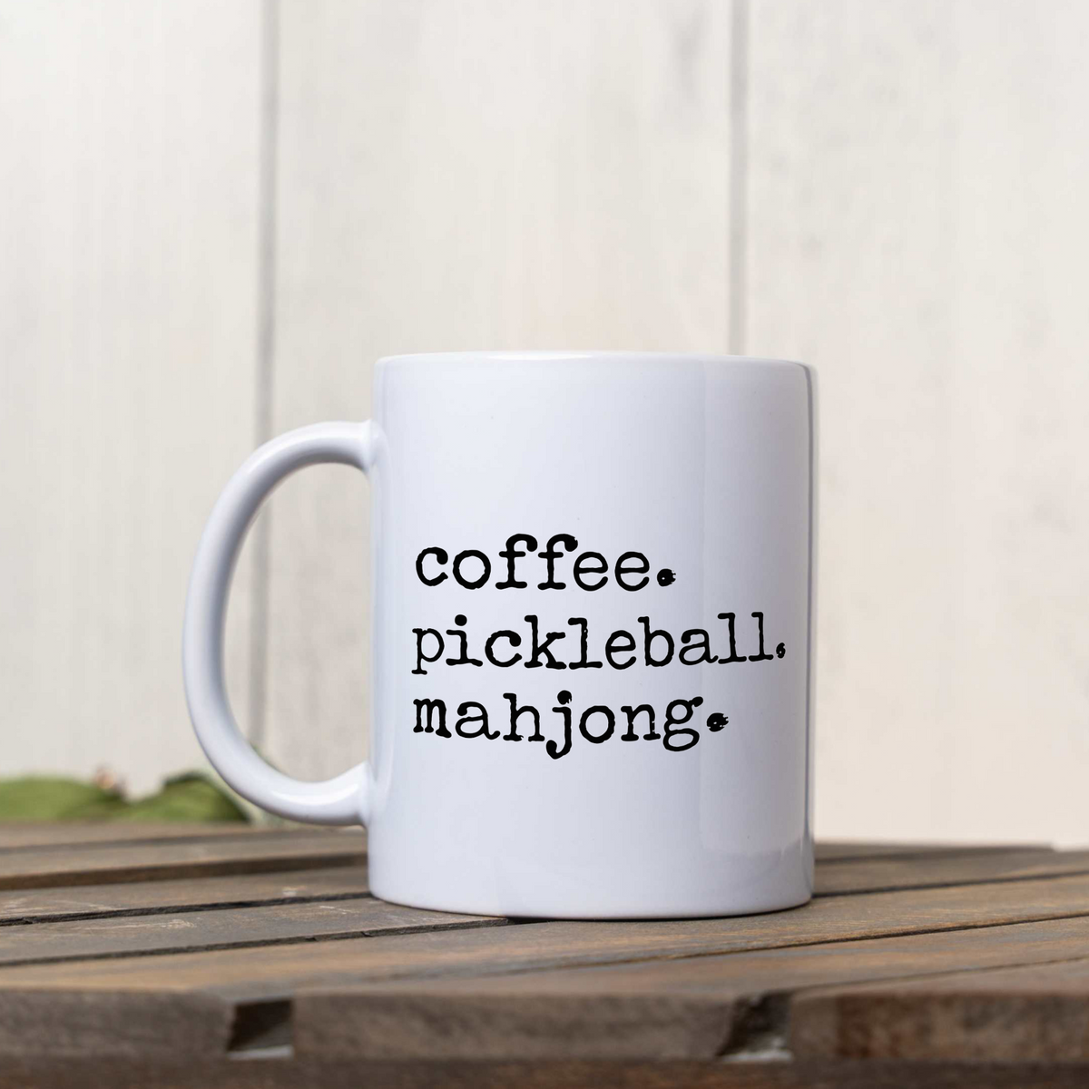 Coffee Pickleball Mahjong Mug, Pickleball Lover Gift, Mahjong Coffee Cup, Funny Hobby Mug, Pickleball and Mahj Gift, Game Day Coffee Mug