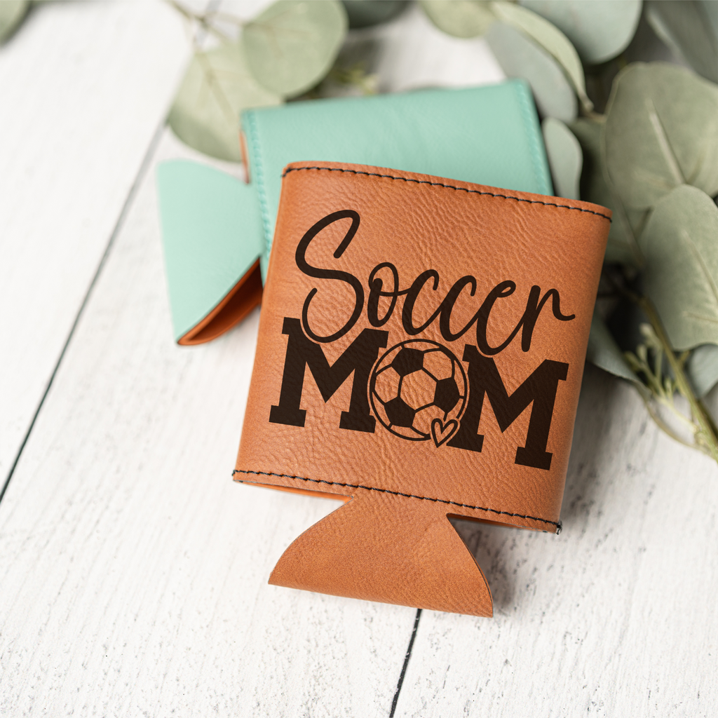 Soccer Mom Leather Beverage Holder