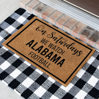 Personalized Football Season Doormat