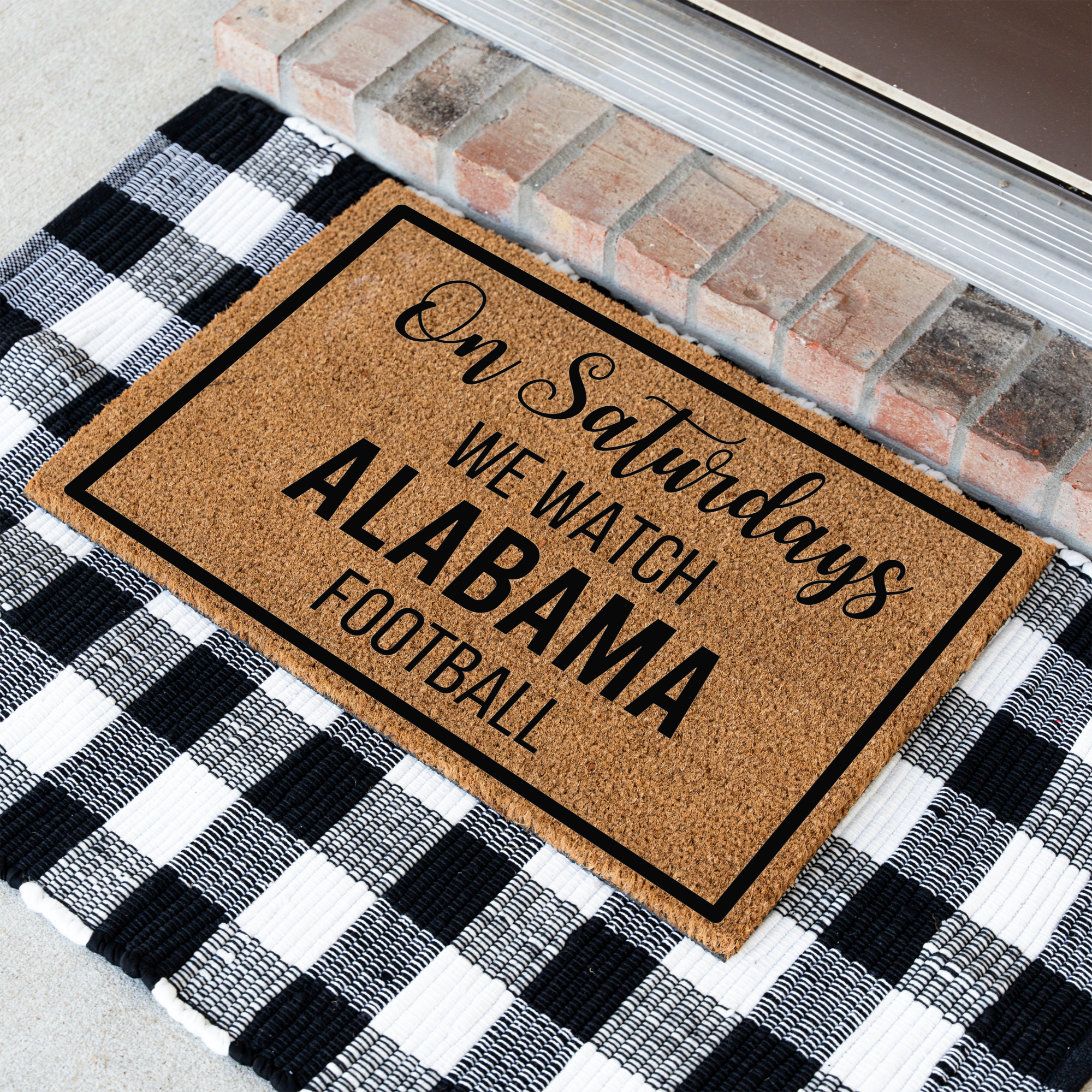 Personalized Football Season Doormat