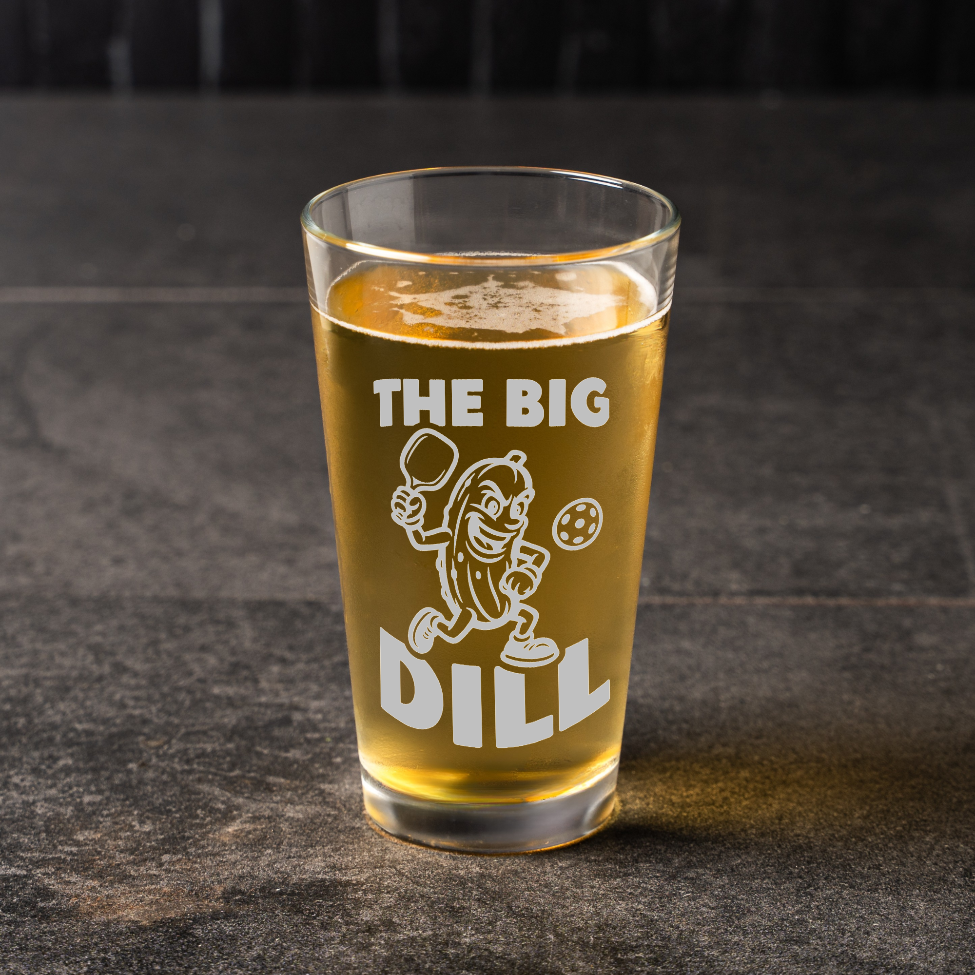 Funny Pickleball Beer Glass Gift