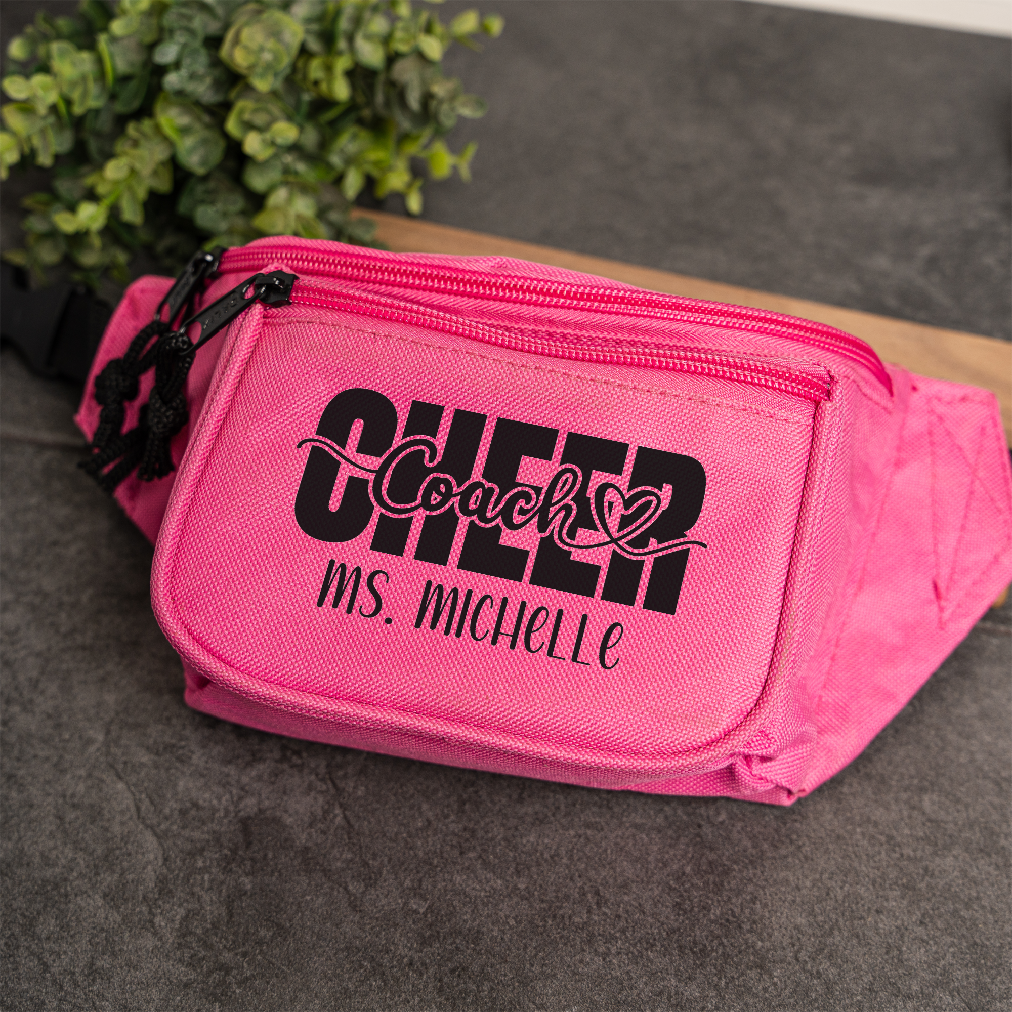 Personalized Cheer Coach Stylish Fanny Pack with Adjustable Strap, Perfect for Cheer Coaches, Custom Cheer Fanny Pack
