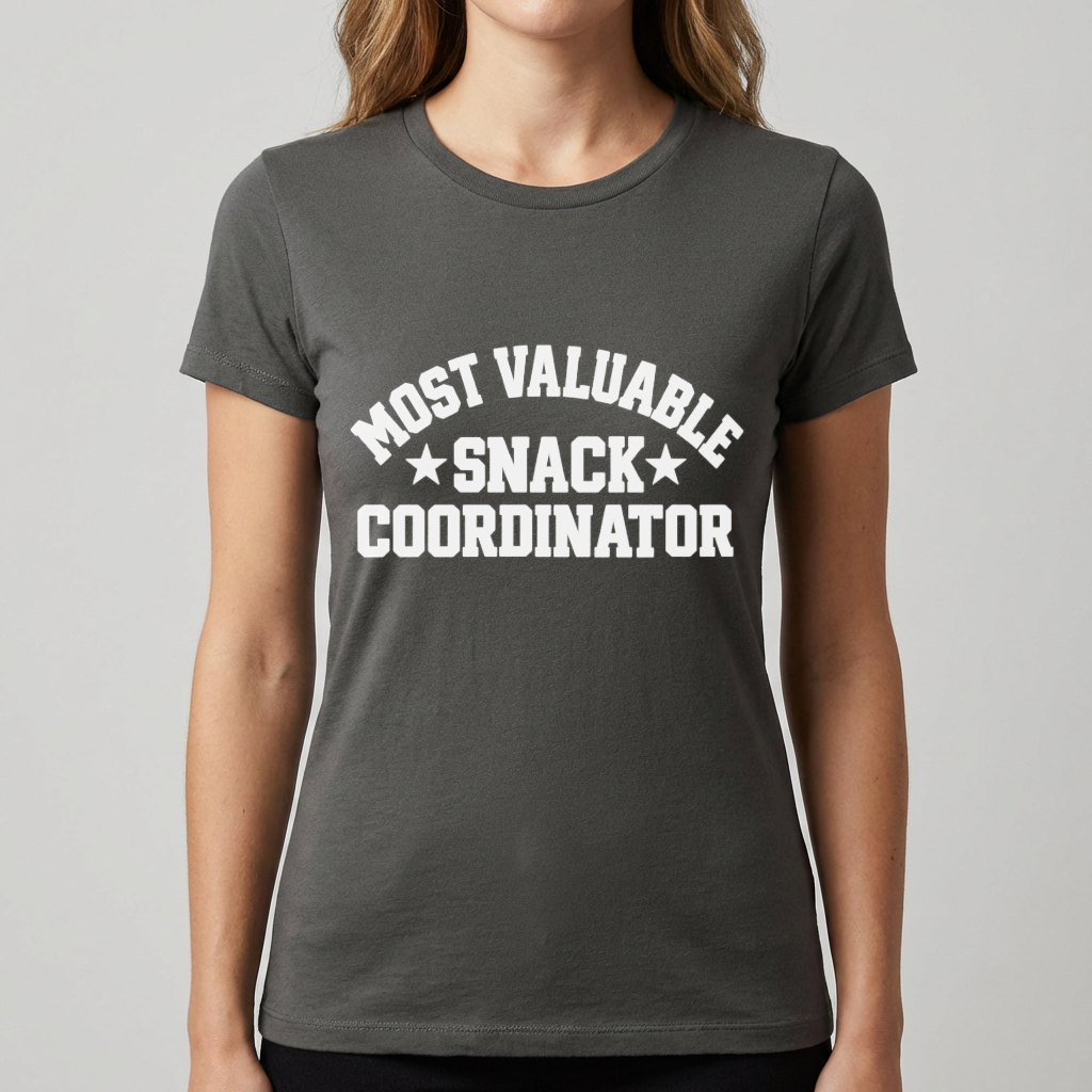 Most Valuable Snack Coordinator Shirt, Funny Sports Mom Tee, Team Snack Shirt, Game Day Mom Shirt, Sports Parent Gift, Team Mom T Shirt