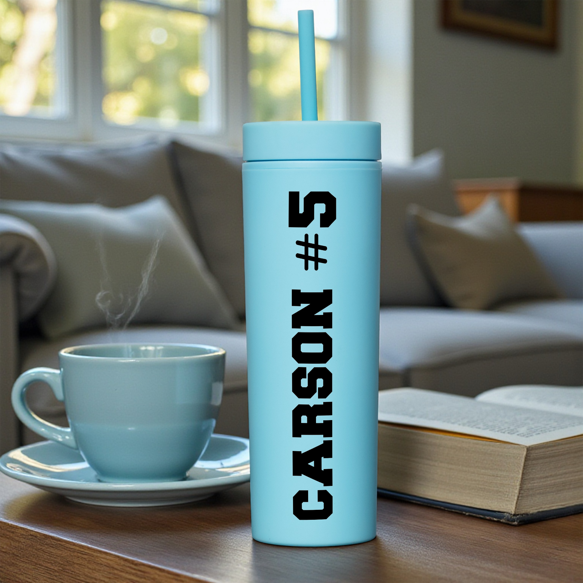 16oz Acrylic Tumbler with Name and Number