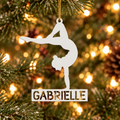 Gymnast Personalized Metal Ornament