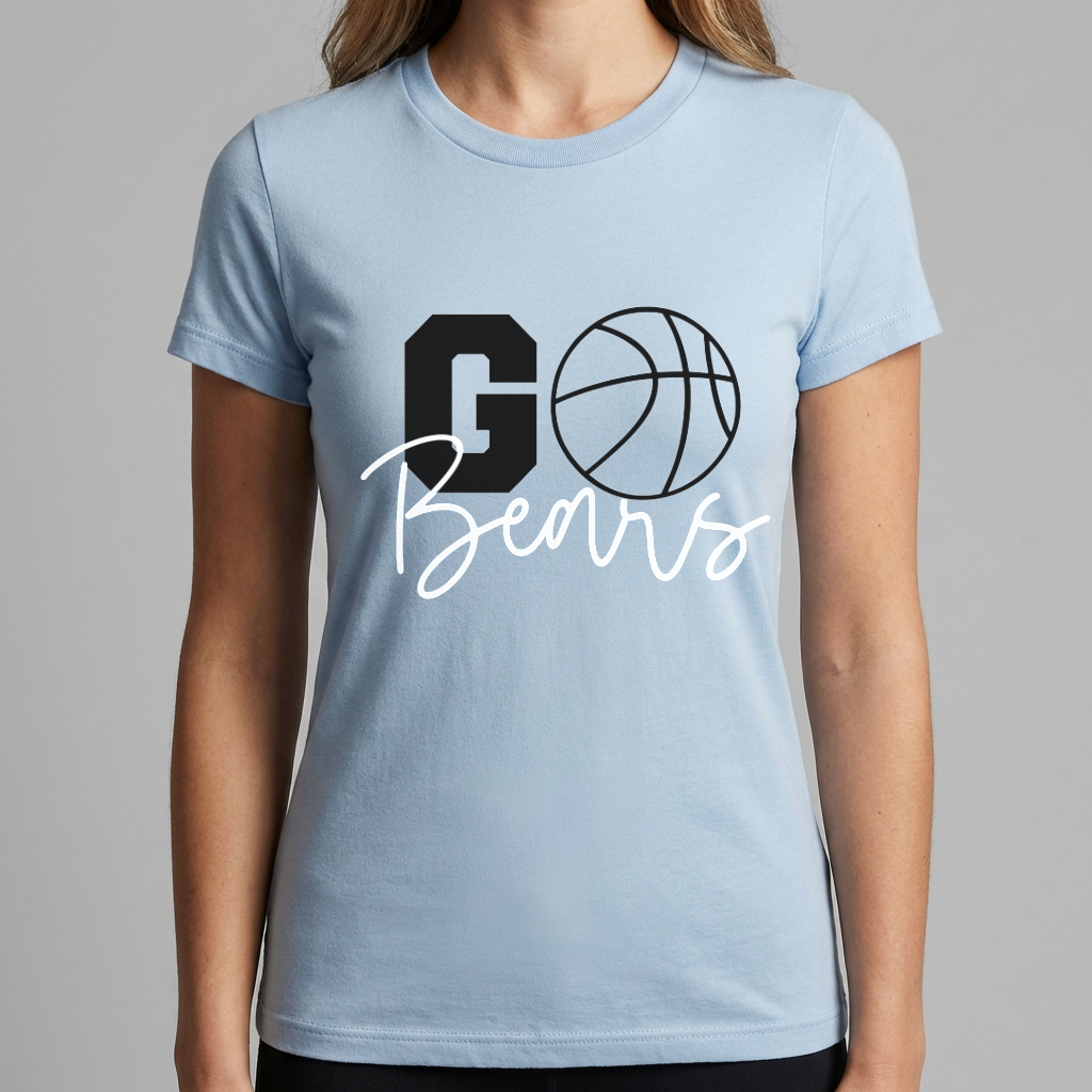 Go Bears Basketball Shirt, Basketball Mom Shirt, School Spirit Tee, Basketball Fan Shirt, Game Day Shirt, Sports Mom Gift