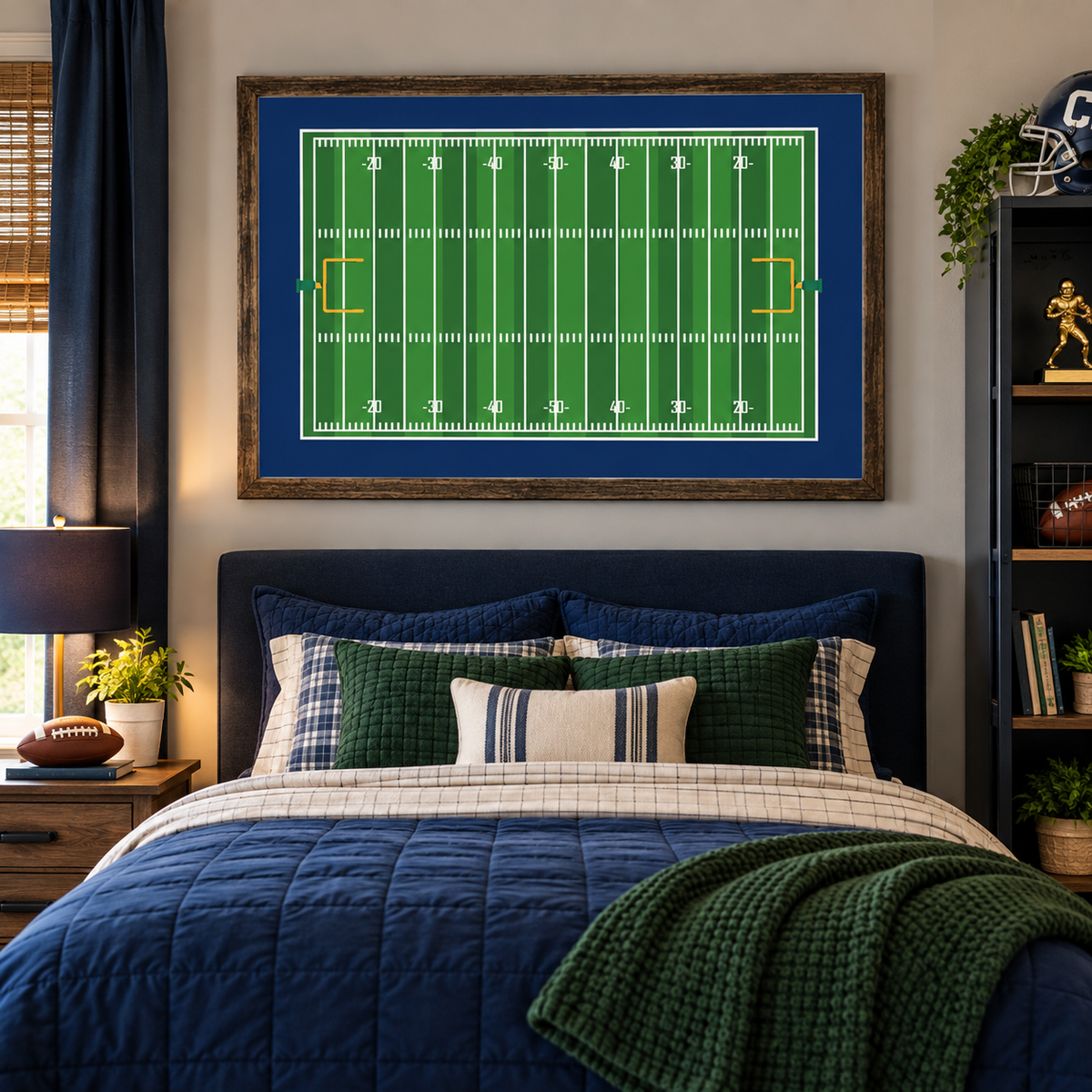 Football Field Wall Art Decor