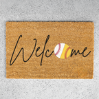 Welcome Baseball Doormat