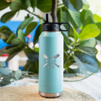 Personalized Baseball Water Bottle | Custom Baseball Player Tumbler | Sports Water Bottle with Jersey Number | Baseball Team Gift | Athlete 