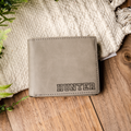 Sports Font Premium Leather Bifold Wallet