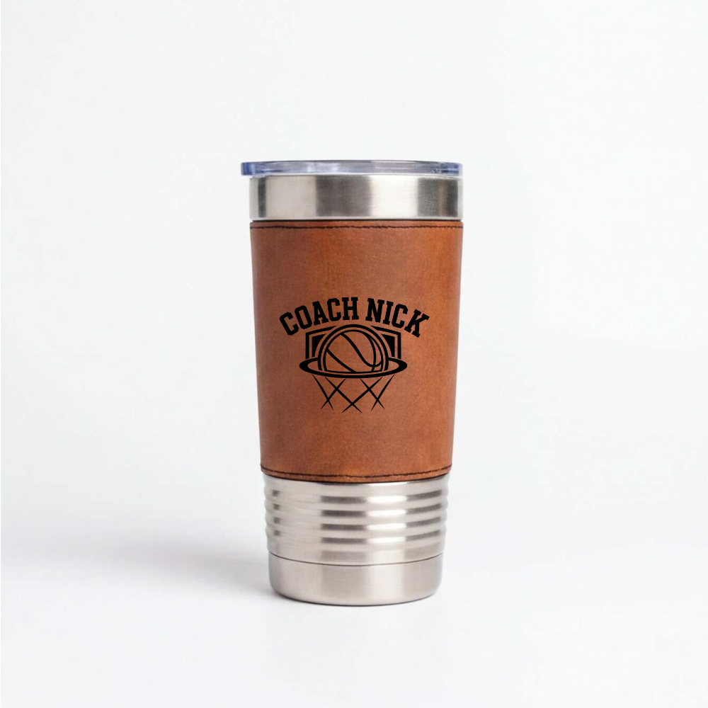 Personalized Basketball Coach Engraved Tumbler