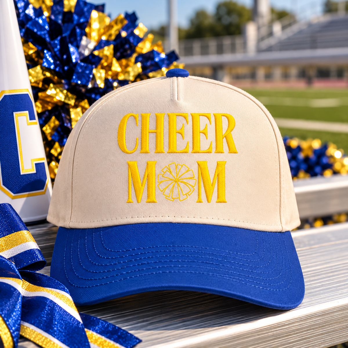 Cheer Mom Embroidered Trucker Hat