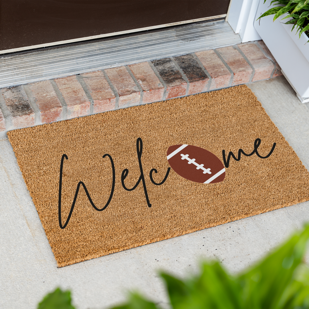 Welcome Football Doormat